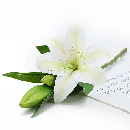 Imitation Leather Artificial Lily PW-WGFA2FB-03-1