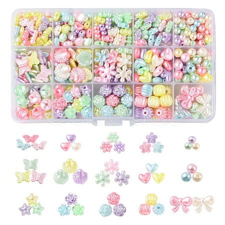 Imitation Pearl Acrylic Beads OACR-YW0001-51-1