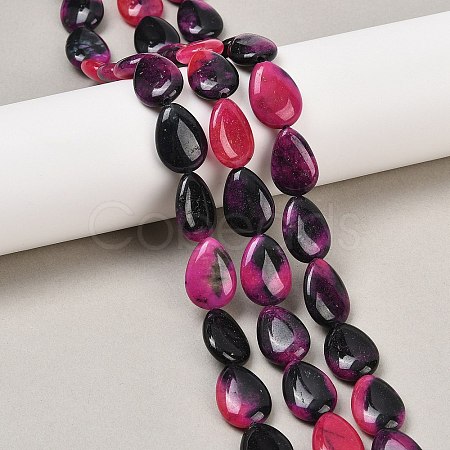 Two Tone Natural White Jade Beads Strands G-Z105-B01-01G-1