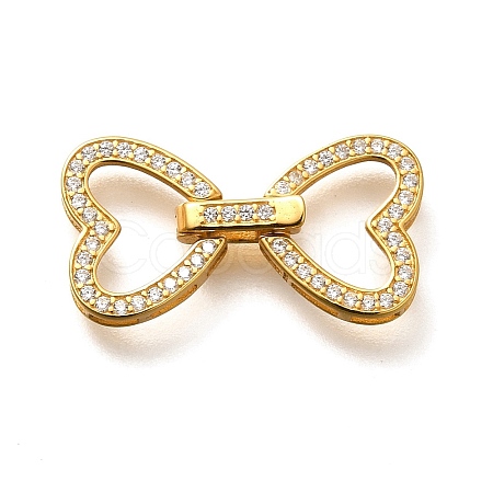 925 Sterling Silver Fold Over Clasps STER-B006-08G-A-1