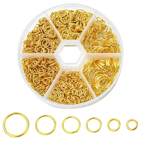 1 Box Iron Open Jump Rings Set IFIN-YW0001-44G-1