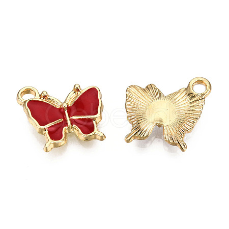 Light Gold Plated Alloy Charms ENAM-T009-03D-1