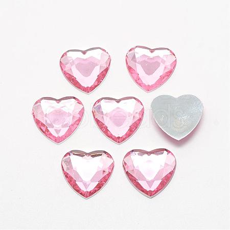 Acrylic Rhinestone Flat Back Cabochons GACR-Q009-25x25-07-1
