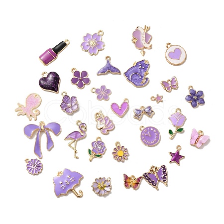 Alloy Enamel Pendants ENAM-D043-01E-1