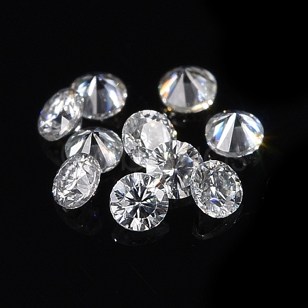 White D Color Round Cut Loose Moissanite Stones RGLA-WH0016-01S-1