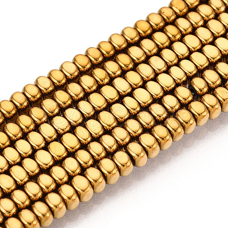 Electroplated Synthetic Non-magnetic Hematite Beads Strands G-T139-61B-1