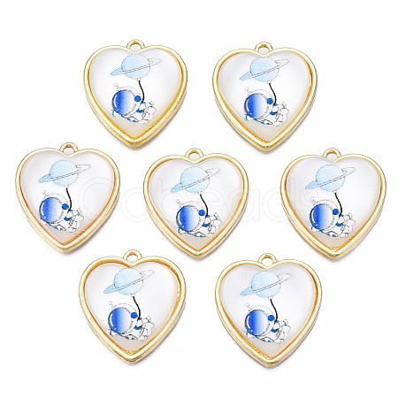 Resin Pendants PALLOY-N161-009-NR-1