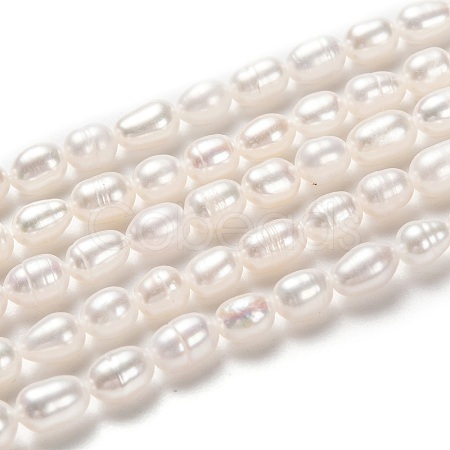 Natural Cultured Freshwater Pearl Beads Strands PEAR-L033-62-01-1