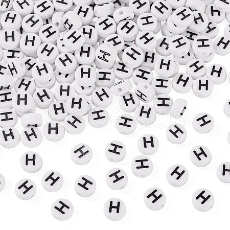 500Pcs Acrylic Beads SACR-TA0001-55H-1
