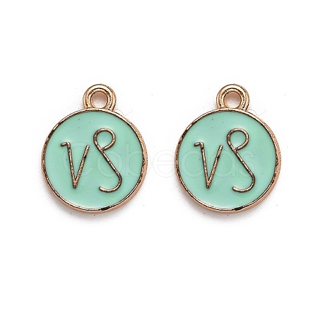 Alloy Enamel Pendants ENAM-S124-01A-15E-1