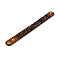 Faux Suede Snap Cord Bracelet, Natural Mahogany Obsidian & Shell Chips Beaded Wristband for Men Women, 8-5/8 inch(22cm)