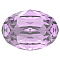 Preciosa&reg MAXIMA Crystal Fancy Stones, Czech Crystal, 435 12 601 Oval, Dura Foiling, 20020 Light Amethyst, 14x10mm