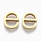 304 Stainless Steel Pendants, Golden, Letter, Letter.E, 12x11x3mm, Hole: 1.8mm