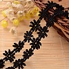 Lace Trim Nylon Ribbon for Jewelry Making ORIB-L005-69-1