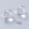 Flower Rack Plating Brass Filigree Bead Cap Bails LS-KK-L102-27S-4
