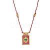 Brass and Enamel Pendant Necklaces FS-WG2CA9F-07-2