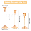 2 Sets Iron Candle Holders AJEW-GL0002-92-2