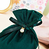 Velvet Jewelry Bags with Drawstring & Plastic Imitation Pearl TP-CJC0001-03B-3