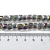 Electroplate Glass Bead Strands X-EGLA-R064-6mm-08-4