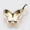 Brass Pendant Cabochon Settings KK-G338-12-2