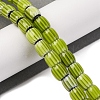 Handmade Lampwork Chevron Beads Strands LAMP-K041-01B-26-2