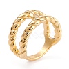 Ion Plating(IP) 304 Stainless Steel Finger Rings RJEW-K233-47G-7-1