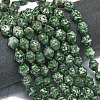 Natural Green Spot Jasper Beads Strands G-K389-D09-01-2