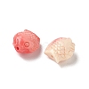 Synthetic Shell Dyed Carved Beads SHEL-H005-11-2