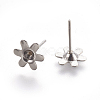 Tarnish Resistant 304 Stainless Steel Ear Stud Components LS-X-STAS-G187-05P-2