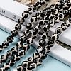 Tibetan Style Turtle Back Pattern dZi Beads G-H1454-1-6