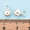925 Sterling Silver Bell Charms STER-T008-23S-01-4