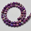 Natural Imperial Jasper Round Bead Strands G-I103-6mm-02-2