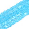 Frosted Transparent Glass Beads Strands GLAA-N054-4mm-08-1