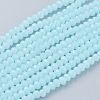 Imitation Jade Glass Beads Strands GLAA-G045-A10-1