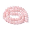 Natural White Jade Imitation Pink Opal Beads Strands G-I299-F05-8mm-2