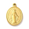 201 Stainless Steel Pendants STAS-Q015-03G-1
