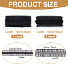 2 Cards 2 Styles Polycotton Pleated Elastic Lace Ribbon OCOR-FG0001-69B-2