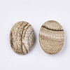 Natural Picture Jasper Cabochons G-S349-25A-01-2