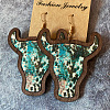 Bohemian Style Wood Dangle Earrings FS-WGB2A52-03-1