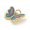 Brass Enamel Charms KK-C110-25G-03-2