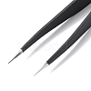 Spray Painted 201 Stainless Steel Beading Tweezers TOOL-G021-05-4