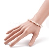 Natural Pearl Beaded Slider Bracelet for Women BJEW-JB08330-02-3