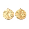 Ion Plating(IP) 304 Stainless Steel Pendants STAS-A066-02G-2