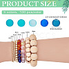 5 Colors Transparent Glass Beads Sets FGLA-PH0001-11A-01-2
