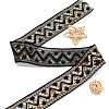 10 Yards Polyester Embroidery Lace Ribbon with Paillette PW-WG94215-02-1