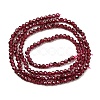Imported Natural Garnet Beads Strands G-A129-2mm-05-2