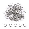 Tarnish Resistant 304 Stainless Steel Open Jump Rings X-STAS-R049-7x1mm-1