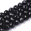 Natural Black Tourmaline Beads Strands G-S345-10mm-002-1