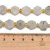 Natural White Labradorite Beads Strands G-F833-B10-01-4