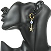 4 Styles Marine Theme 202 Stainless Steel Hoop Earrings EJEW-JE07004-3